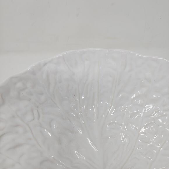 Rare Olfaire White Cabbage Portugal Large Serving Bowl 11.5" - Picture 4 of 8
